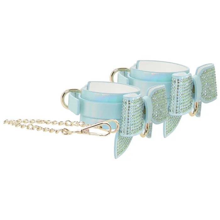 Vibrators Shots Toys Ouch Paris Collection Hand Cuffs in Blue