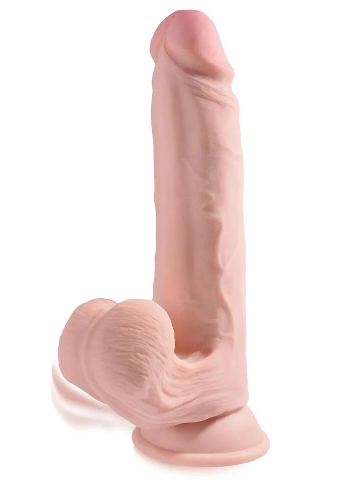 King Cock Dildos King Cock Triple Density Cock with Swinging Balls