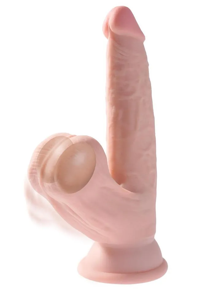 King Cock Dildos King Cock Triple Density Cock with Swinging Balls
