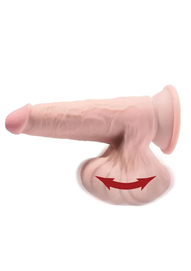 King Cock Dildos King Cock Triple Density Cock with Swinging Balls