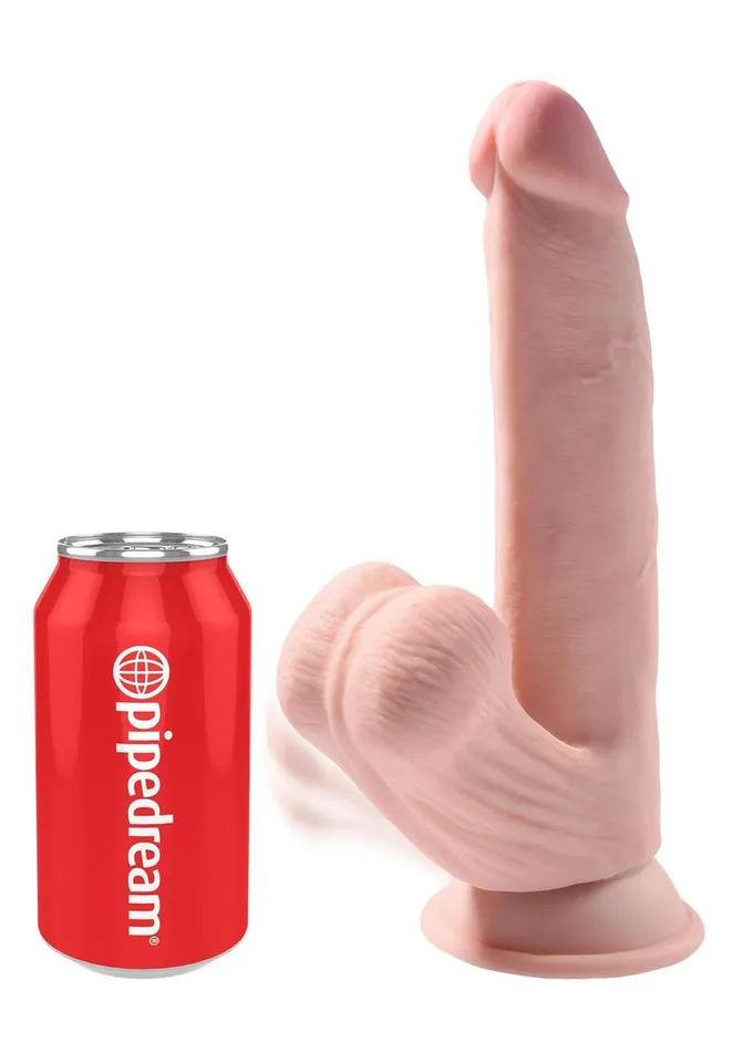 King Cock Dildos King Cock Triple Density Cock with Swinging Balls