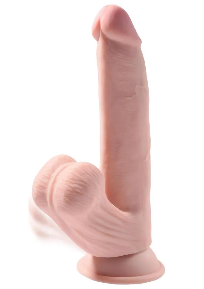 King Cock Dildos King Cock Triple Density Cock with Swinging Balls